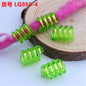 Spring Shaped Acrylic Beads 12x18mm Colorful Transparent Plastic 100pcs 9