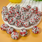 Rhinestone Bubblegum Beads 16-20mm Christmas Series Clay Sparkle 20pcs 8