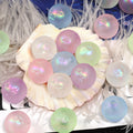Matte Star Acrylic Beads 16mm Pastel Colors Round 50pcs 6