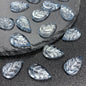 Czech Glass Beads Leaf 18mm Imitation Jade Translucent Green 50pcs 13