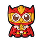 Silicone Focal Beads Owl Super Hero Wearing Mask and Cape 20pcs 4
