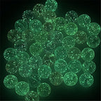 Glow In The Dark Round Acrylic Beads 16mm Transparent Confetti 100pcs 2