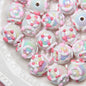 Hand-Painted Fruit Series Acrylic Beads 18mm Glossy 10pcs 11
