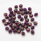 Faceted Glass Beads 8mm Watermelon Electroplated Iridescent 30pcs 27