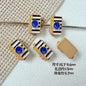 Baking Painted House and Camera Metal Beads 11mm 15mm Pastel Colors 20pcs 23