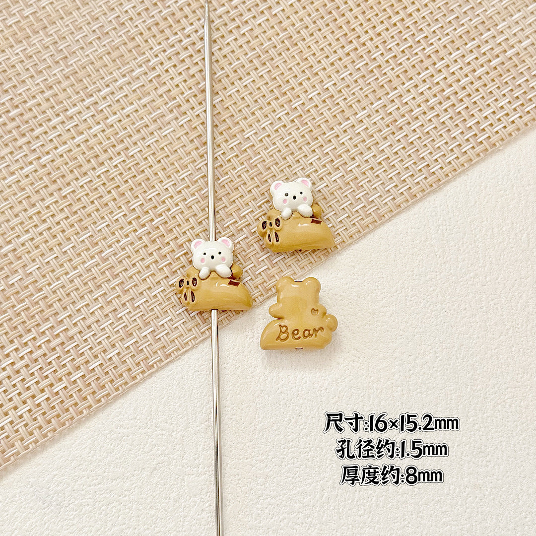 Pillow Metal Beads 14-16mm Glossy Painted Cat Face Alloy 10pcs 19