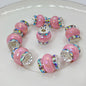 Lantern Rhinestone Beads 14mm Acrylic Plating Bright Color 20pcs 10