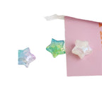 Gradient Faceted Crackle Star Acrylic Beads 21mm Colorful Mixed 100pcs 4