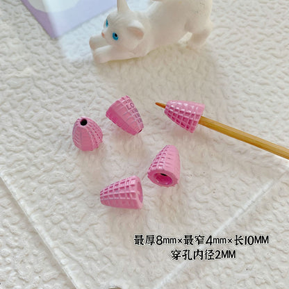 Cupcake and TV Metal Beads Painted Colorful Alloy 20pcs 10