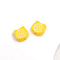 Painted Spiral Bear Acrylic Beads 11mm Colorful Glossy 50pcs 12