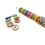 Alloy Wave Spacer Beads 12mm Immitation Pearl 100pcs 5