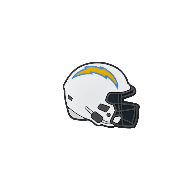 Silicone Focal Beads NFL Teams Helmet Printed Logos 20pcs 20