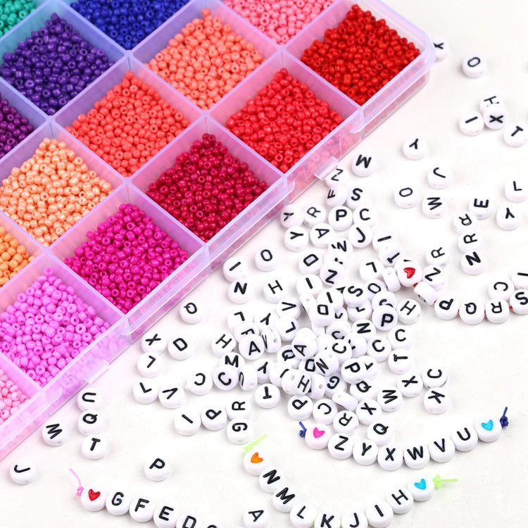 Transparent Seed Glass Beads 2mm 24 Vibrant Colors Glossy Finish