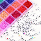 Transparent Seed Glass Beads 2mm 24 Vibrant Colors Glossy Finish