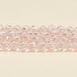 Faceted Round Glass Beads 10mm Clear Pastel Colors 50pcs 7