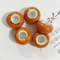 Ceramic Spacer Beads 15mm Fambe Glaze Large Hole 20pcs 11