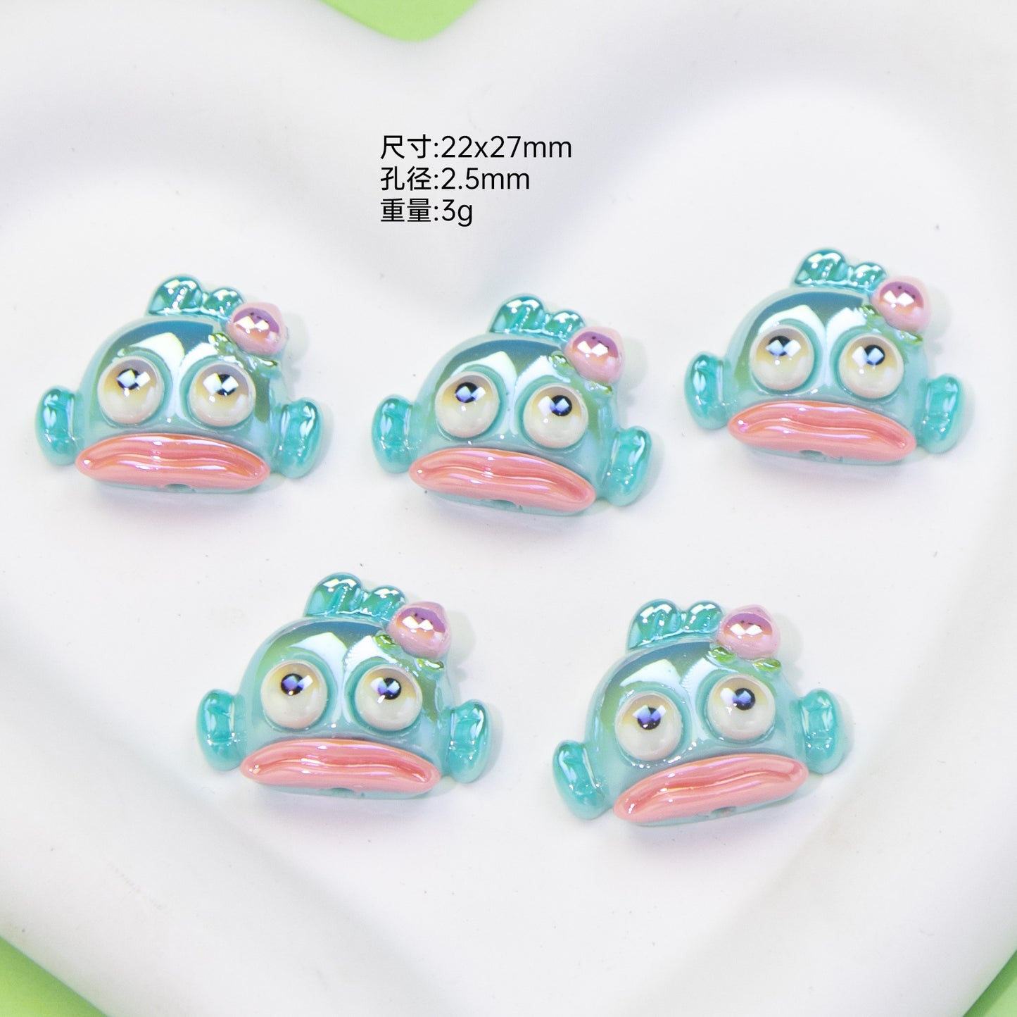 Fruit Sanrio Series Resin Beads Playful Iridescent 20pcs 11