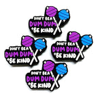 Silicone Focal Beads Cartoon Simulation Lollipop Be Kind Text 20pcs 3