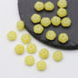 Czech Glass Beads Flat Pumpkin 9.5mm Translucent Orange 40pcs 19