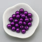 Glossy Metallic Round Acrylic Beads 10mm Colorful Assorted 50pcs 21