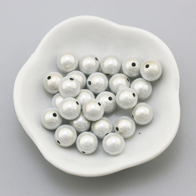Glossy Metallic Round Acrylic Beads 10mm Colorful Assorted 50pcs 23