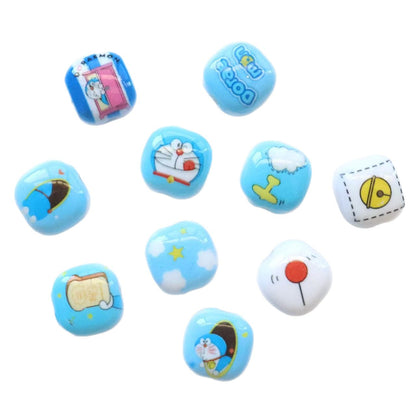 Doraemo Series Acrylic Square Beads 13mm Light Blue White 20pcs 5