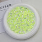 Transparent Flat Fireworks Acrylic Beads 15mm Sparkling Mixed 20pcs 11