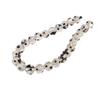 Lampwork Glass Beads Round 12mm Hand Painted Transparent Polka Dot 10pcs 5