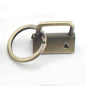 Iron Fob Keychain Clamps 25mm Various Finish Colors 10pcs 14