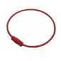 Spray Painted Steel Cable Keyrings Colorful Flexible Durable 20pcs 9