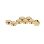 Smooth Flat Round CCB Plastic Acrylic Beads 6mm Metallic Gold 200pcs 5