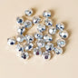 Faceted Acrylic Beads 9mm Sparkling Gold and Silver CCB Plastic 100pcs 6