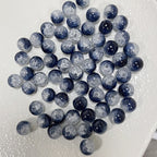 Crackle Round Glass Beads 10mm Vibrant Colors Sparkling Texture 100pcs 24
