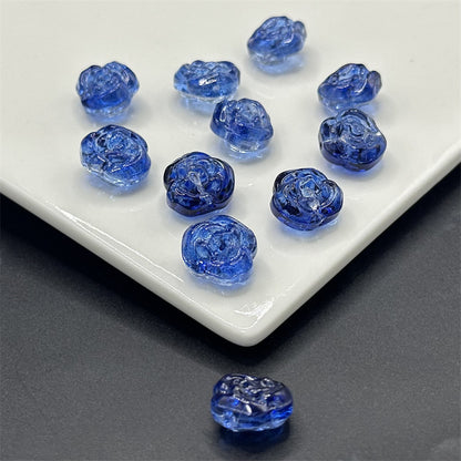Czech Glass Beads Rose 12mm Soft Purple Pink 100pcs 21