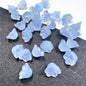 Czech Glass Beads Flower 12mm Iridescent Crystal Clear 50pcs 9