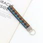 Bohemian Style Wristlet Keychain Antique Silver Polyester 2pcs 17cm 21