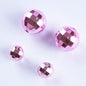 Plating Metal Faceted Acrylic Beads 10-16mm Earth Colors 100pcs 11
