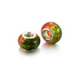 Acrylic Round Spacer Beads 14mm Gradient Two-Color Imitation Crack 100pcs 11
