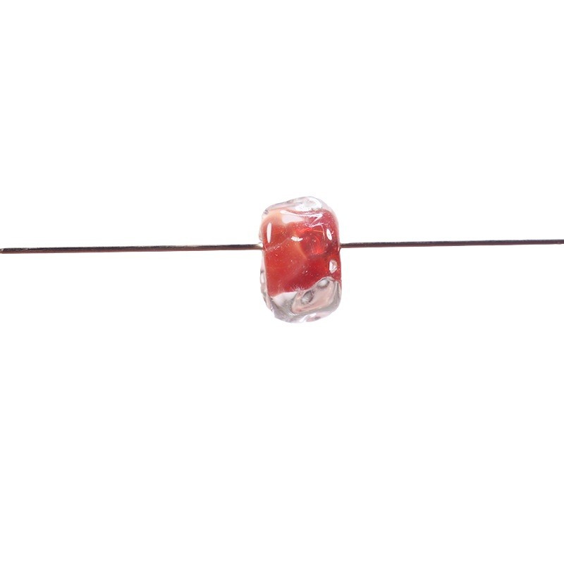 Lampwork Glass Beads Irregular Water Ripple Dyed Core Spacer 16mm 20pcs 5