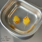 Painted Rhombus Lantern Glass Beads 15-16mm Polka Dot Lampwork 4pcs 4