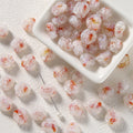 Lampwork Glass Beads Rose 12mm Gradient Color Handmade 10pcs 3