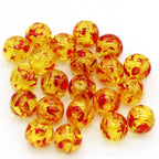 Imitation Amber Resin Beads 6-16mm Translucent Warm Colors 100pcs