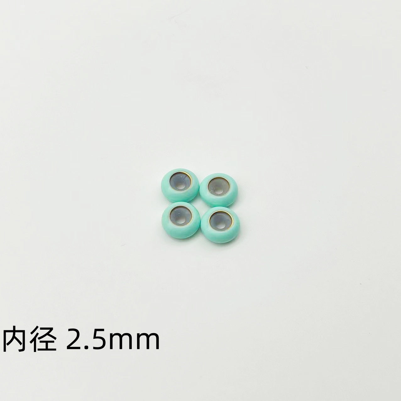 Brass Spacer Beads 10mm Colorful Enamel Large Hole 20pcs 7