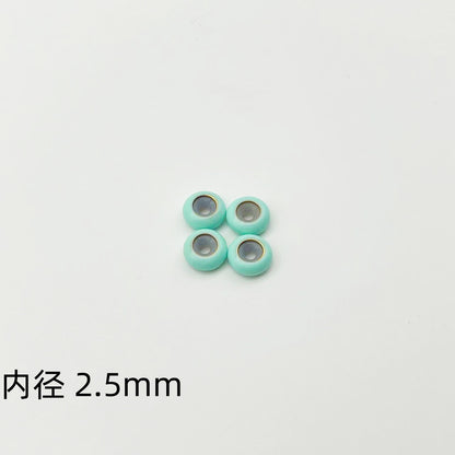Brass Spacer Beads 10mm Colorful Enamel Large Hole 20pcs 7