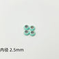 Brass Spacer Beads 10mm Colorful Enamel Large Hole 20pcs 7
