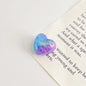 Plating Gradient Faceted Crackle Heart Acrylic Beads 22mm 50pcs 7