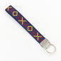 Bohemian Style Wristlet Keychain Antique Silver Polyester 2pcs 17cm 16