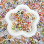Clear Gild Tinsel Resin Beads 16mm Round Multicolor 50pcs 4