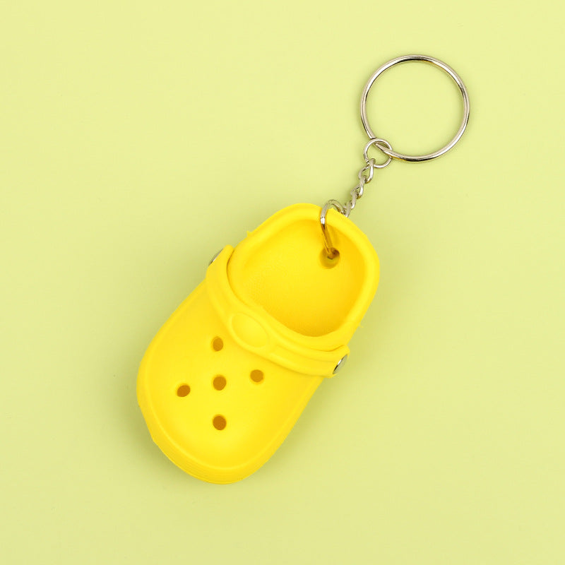Silicone Mini Slippers Couple Keychain Colorful Clog Style 7
