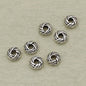 Alloy Oval Spacer Beads 6mm Woven Immitation Tibetan Antique Silver 100pcs 2